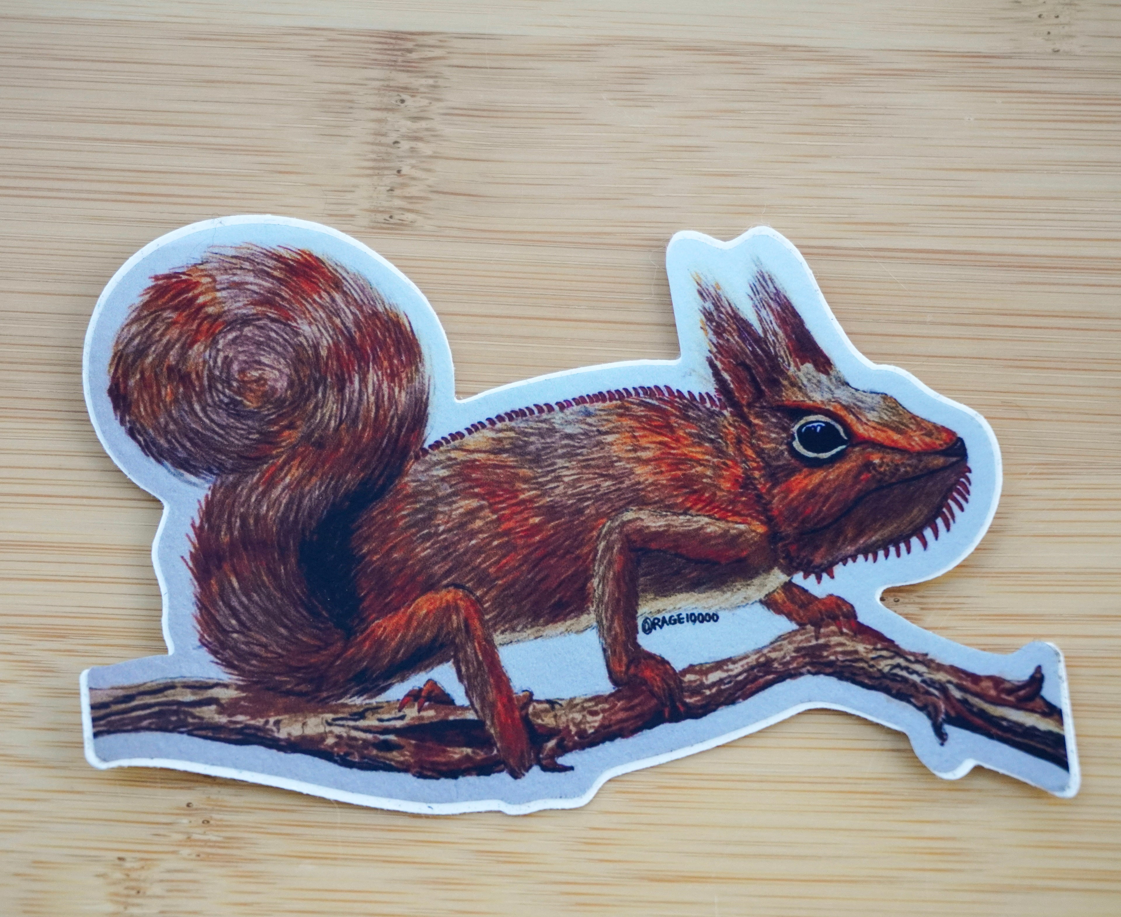 Squirrelmeleon Sticker